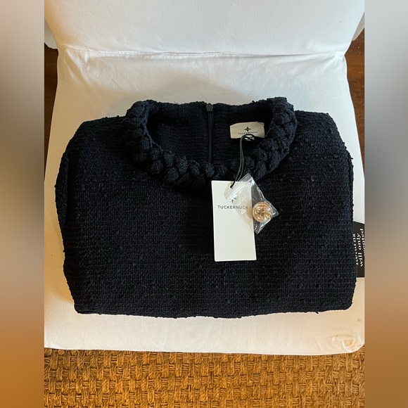 Tuckernuck Navy Tweed Jackie Dress Size large NWT - Picture 8 of 11